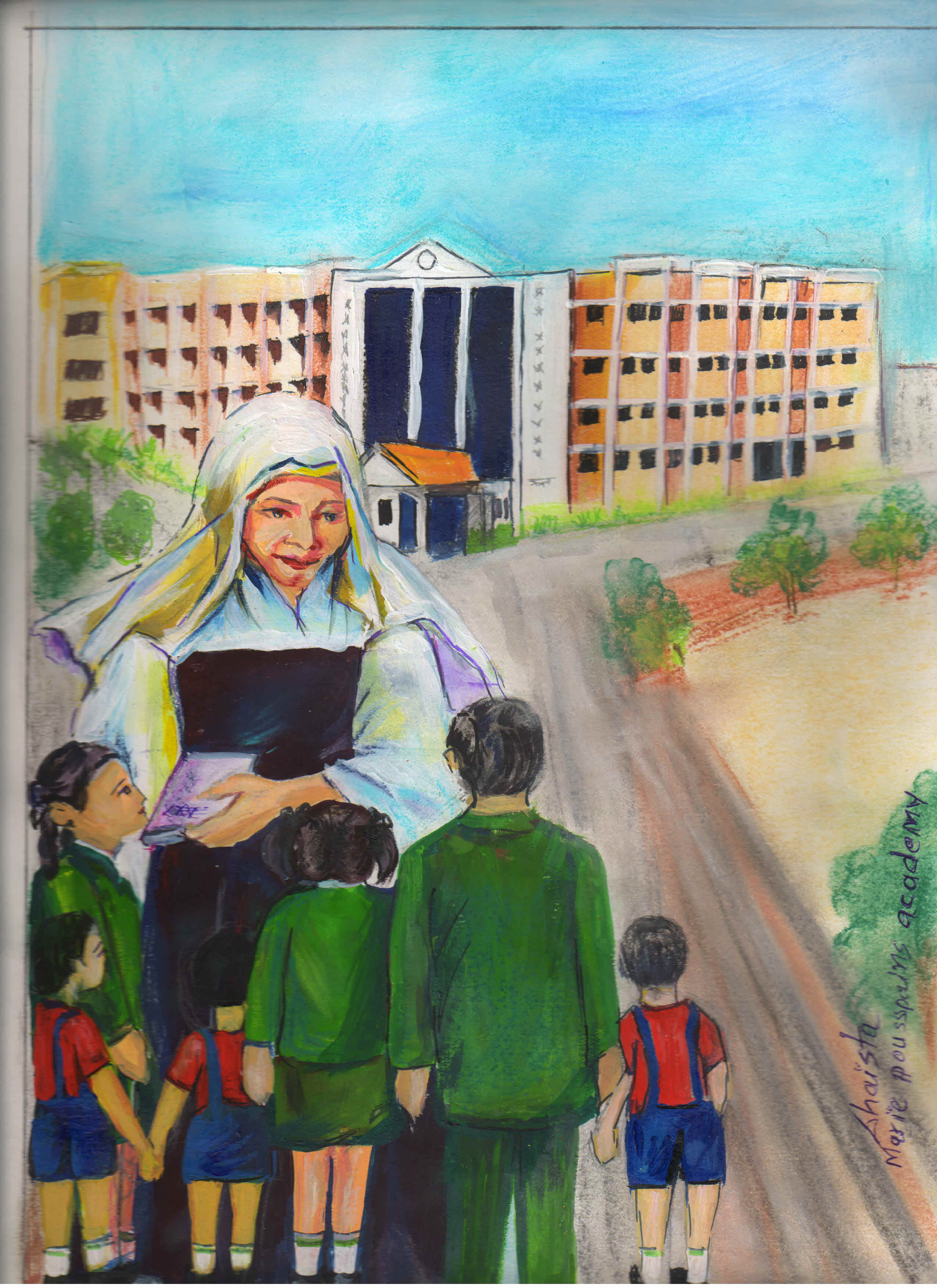 Marie Poussepin Academy à Nagpur, par Shaista, prof.