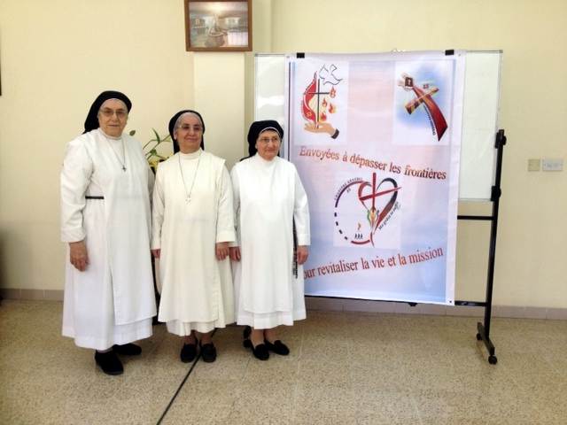 From left to right: Srs. Suzanne, Bernadette and Marianne Pierre
